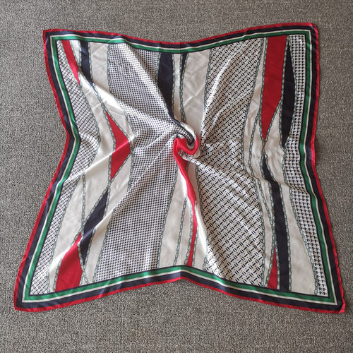 真丝素缎方巾女大围巾