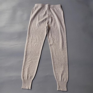 90%羊绒 柔软男款 7%羊毛混纺保暖打底裤 修身 百搭高端 针织裤 软糯