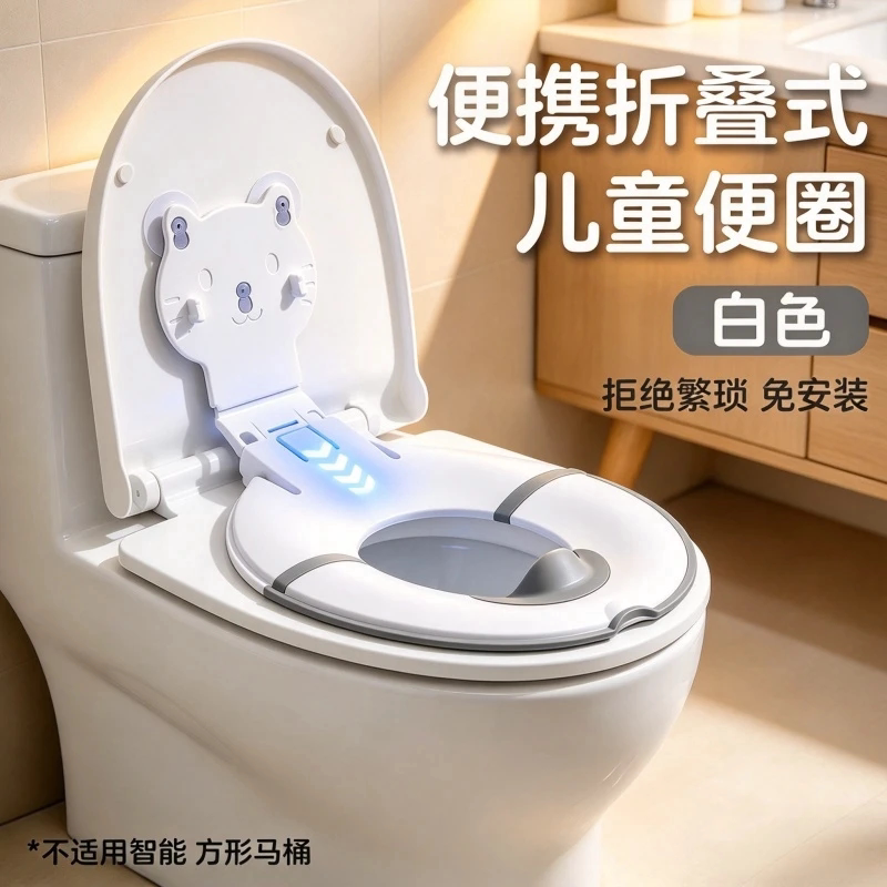 儿童折叠翻盖便携马桶坐便圈