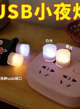 迷你版usb小夜灯卧室睡眠床头灯宿舍护眼台灯便携式节能家用氛围