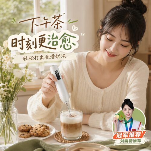 家用电动手持打奶泡器咖啡
