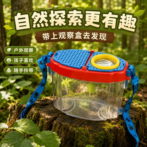 儿童户外加厚捉蝌蚪昆虫观察盒
