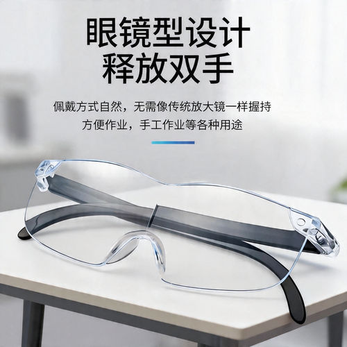 放大镜高清老人用放大倍看手机看书阅读高倍头戴式眼镜扩大镜