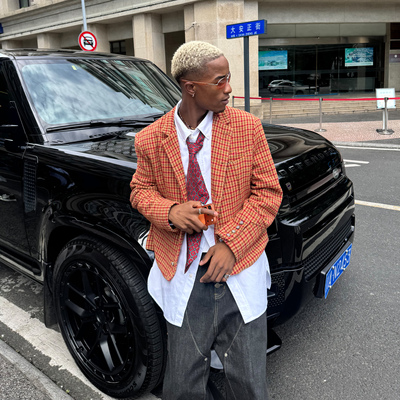 小香风羊毛混纺立领西装夹克外套