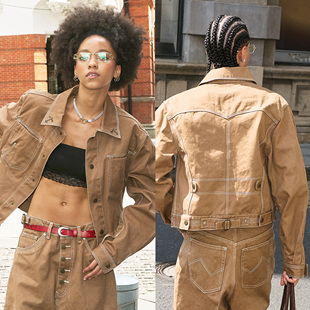 型工装 水洗珠帆布boxy短宽正肩版 夹克外套 细节拉满 STEEPC