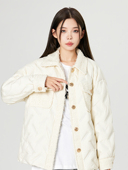 LAMC 最后100件 90绒小香风压花羽绒服女轻薄暖外套 清仓