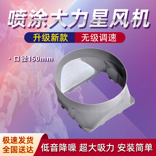 模友家大力星负压式风机涡轮离心抽风专机专用接管排气转接头