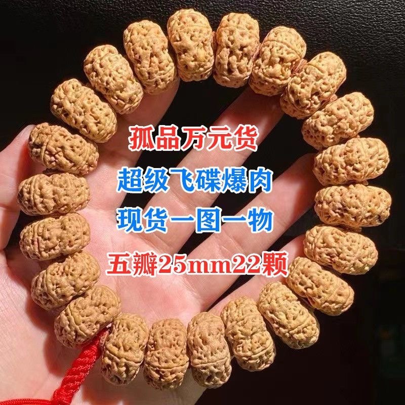 尼泊尔5五6六瓣瓣矮桩梅花双龙爆肉蜂窝大金刚菩提子手串