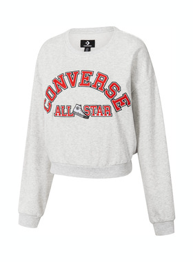 converse匡威2024秋季新款女子卫衣学院风短款套头衫10026777-A03