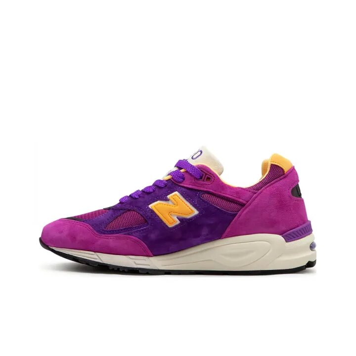 【微瑕】New Balance  粉紫男女复古缓震透气休闲跑步鞋M990PY2