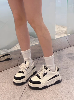 【正品】女子 厚底耐磨 增高运动休闲鞋 板鞋K0E25CC61J-012