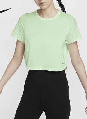 耐克女子透气速干短袖T恤夏季圆领休闲运动上衣 FN4118-376