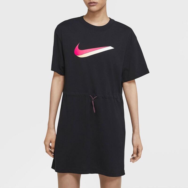 NIKE耐克裙子女裙2022春季新款运动裙抽绳收腰连衣裙DJ1072-010