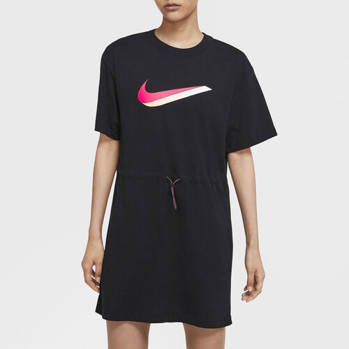 NIKE耐克裙子女裙2022春季新款运动裙抽绳收腰连衣裙DJ1072-010