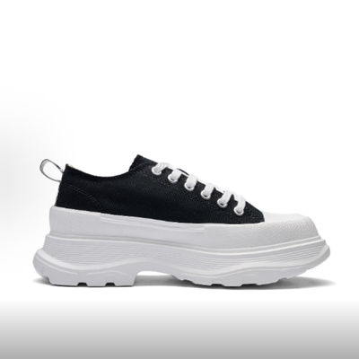 【正品】女款复古厚底帆布防滑耐磨低帮休闲鞋 K0E25CC17CJ-990