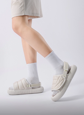 【正品】 男女同款户外魔术贴沙滩鞋厚底 运动凉鞋 K0DX5LL20-133