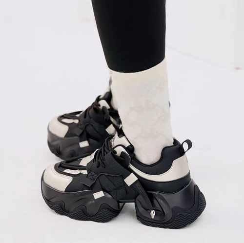 【正品】女舒适厚底休闲防滑透气老爹鞋K0D85MC41CJ-990