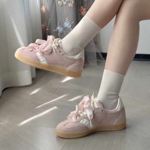【正品】女款真皮耐穿设计感系带低帮德训鞋 K0F65CC67CJ-5028