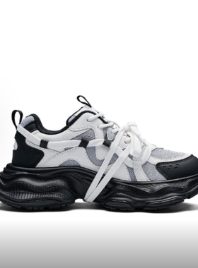 【正品】女款休闲潮流经典百搭轻便增高老爹鞋 K0F65MC37CJ-012