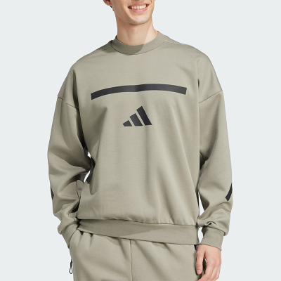 Adidas阿迪达斯新款男士轻薄休闲保暖宽松卫衣JE3076