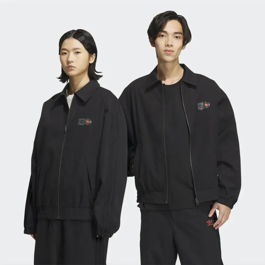 Adidas阿迪达斯 originals V-Day Jacket条纹运动夹克外套JE3489