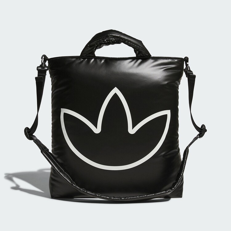 adidas阿迪达斯三叶草单肩包托特包2024冬女大LOGO斜挎包 JW1715