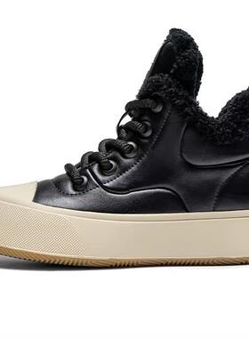 【正品】女子加绒保暖 防滑耐磨中帮板鞋 K0D85CC56CJ1-990