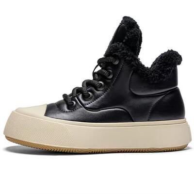 【正品】女子加绒保暖 防滑耐磨中帮板鞋 K0D85CC56CJ1-990