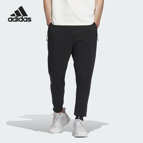 Adidas阿迪达斯春季男士宽松休闲运动束脚长裤JE6668