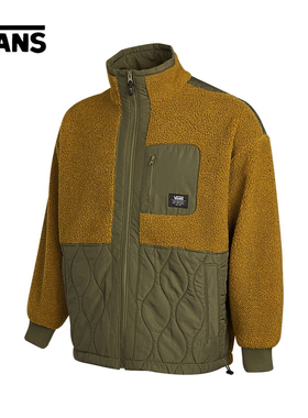 VANS万斯女子秋冬防羊羔毛立领夹克外套VN0A54MCZBN