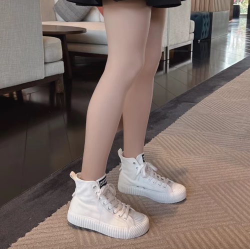 【正品】男女百搭舒适简约厚底小白鞋高帮板鞋 K0EW5CC15CJ-012