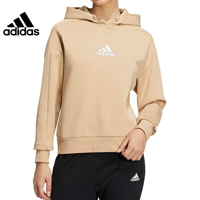 阿迪达斯女子LOGO运动训练休闲连帽卫衣套衫HM7101