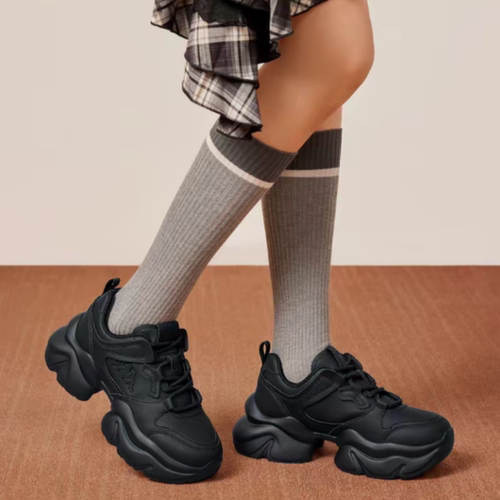 【正品】女款厚底增高休闲百搭低帮老爹鞋 K0F85MC01CE-990