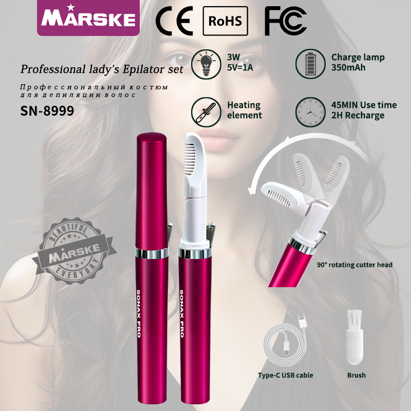 跨境新款电动剃毛器比基尼私处烫毛器女士迷你脱毛仪刮毛刀修剪