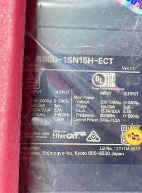 {议价}欧姆龙伺服驱动器R88D-1SN15H-ECT，OMRN