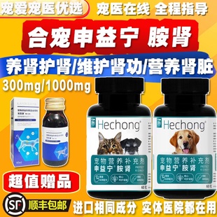 合宠申益宁胺肾宠物猫狗急慢性肾脏保健衰停保健降磷透肌酐尿素氮