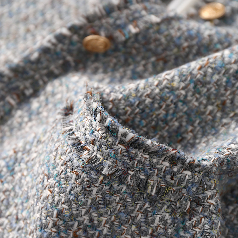 淘么淘 法式名媛风 小香风羊毛粗花呢拉毛流苏圆领短外套女春新款,女装/女士精品,短外套,淘宝优惠券,粉丝福利购,淘宝优惠卷