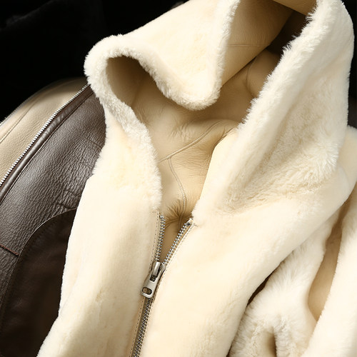 澳大利亚進口皮毛一体真皮草外套