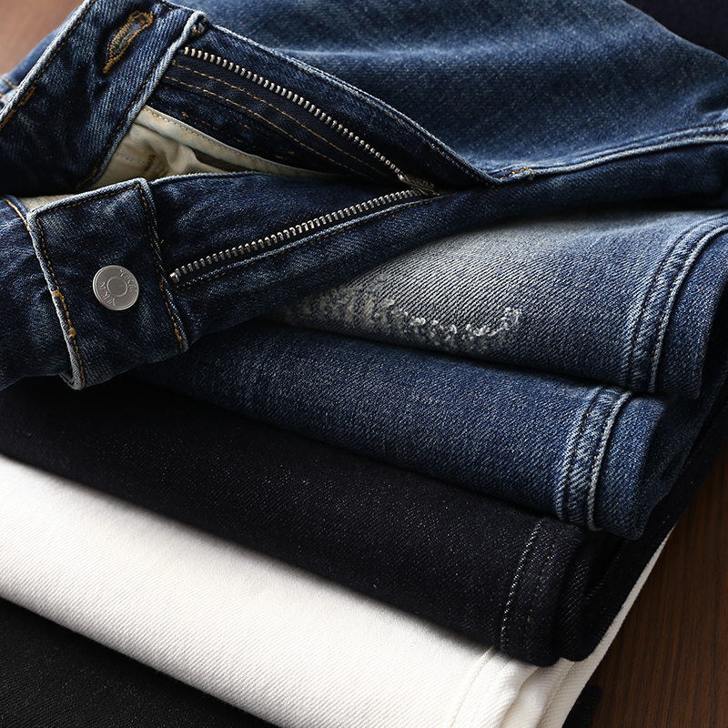 淘么淘【D*家同款】多重环保水洗四面弹显瘦高腰磨毛牛仔喇叭裤女