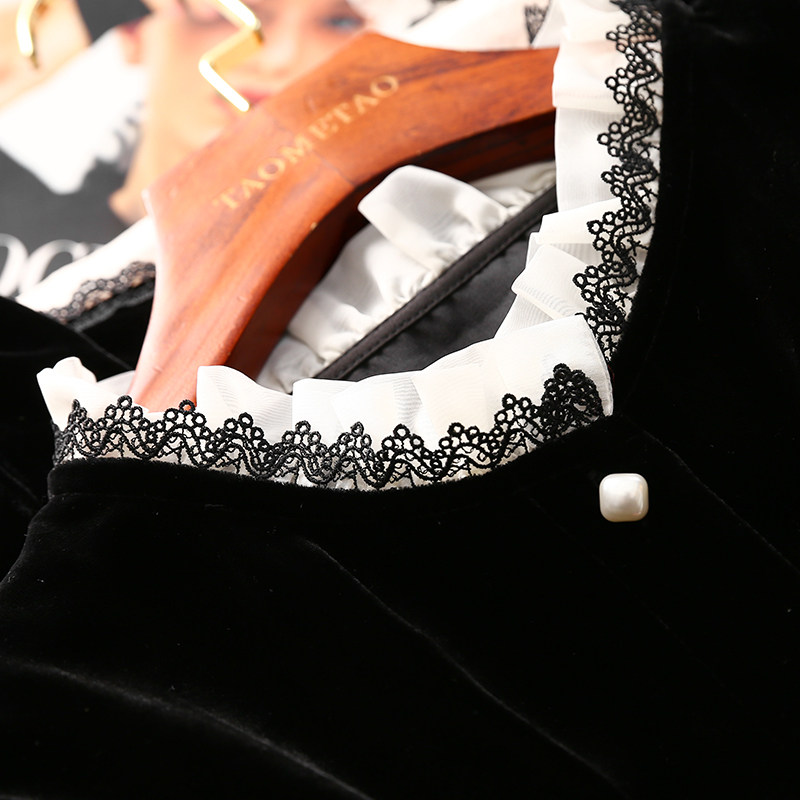 淘么淘 颜值爆表！真丝丝绒拼撞色网纱蕾丝木耳边衬衫上衣女26春,女装/女士精品,衬衫,淘宝优惠券,粉丝福利购,淘宝优惠卷