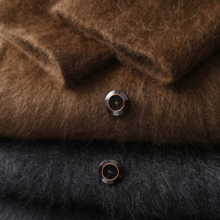 淘么淘【镇店战袍】奢暖羊绒羊毛拉毛双排扣中长款双面毛呢大衣女