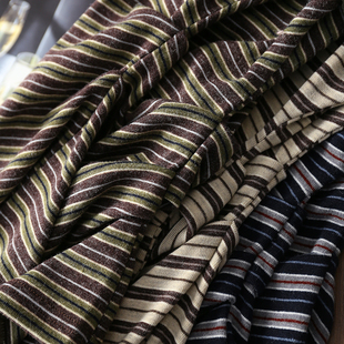 新款 淘么淘 女26春季 打底衫 博主造型标配 撞色条纹一字领收腰修身