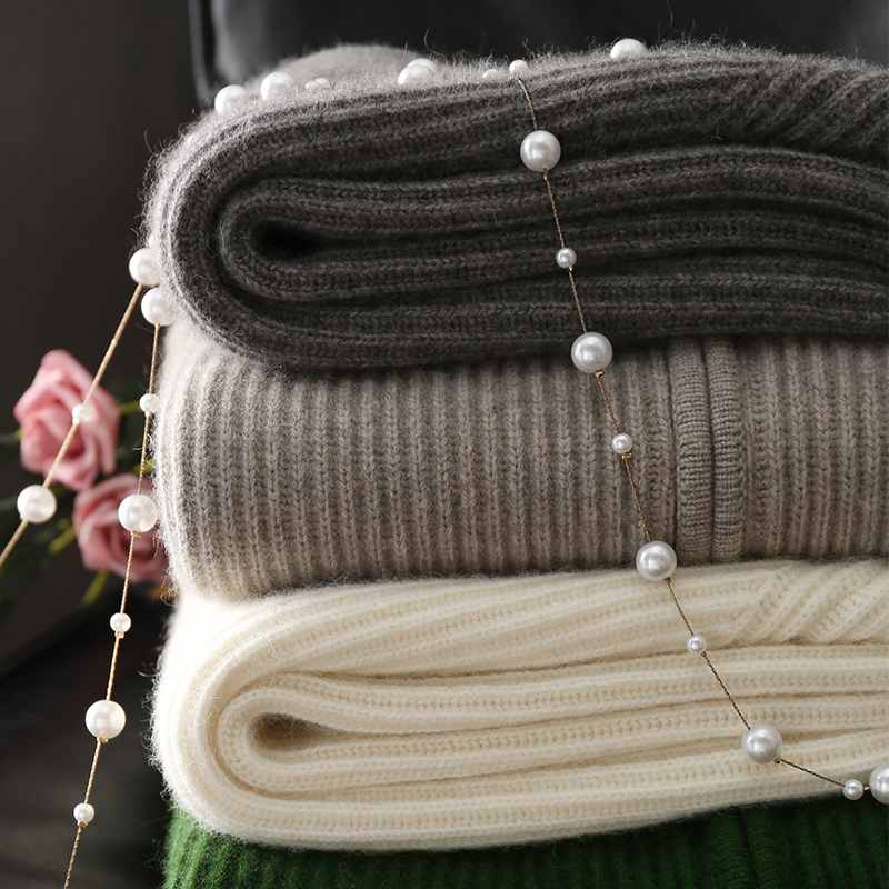 淘么淘 笈简洋气 柔软羊毛+山羊绒+特种动物毛双拉链高领针织开衫