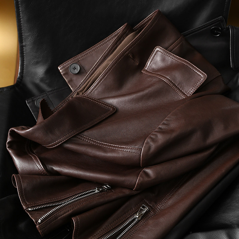 淘么淘 高奢品相 定制半植糅绵羊皮不对称口袋翻领短款皮衣外套女,女装/女士精品,皮衣,淘宝优惠券,粉丝福利购,淘宝优惠卷