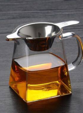 茶水分离泡茶公道杯玻璃月牙杯过滤茶杯高级茶漏一体分茶杯茶具