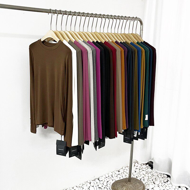 元熙8056仿羊绒打底上衣女春秋新款百搭显瘦修身内搭贴标长袖上衣,女装/女士精品,T恤,淘宝优惠券,粉丝福利购,淘宝优惠卷