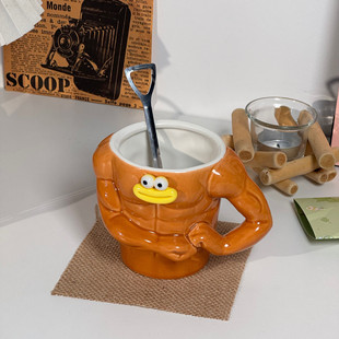 网红稀奇古怪的杯子生日礼物送女生恶搞肌肉猛男水杯稀奇古怪马克