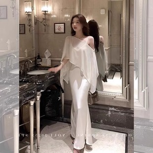 外套 防晒披肩女新中式 超仙外搭冰丝上衣夏季 搭配吊带裙子薄款 罩衫