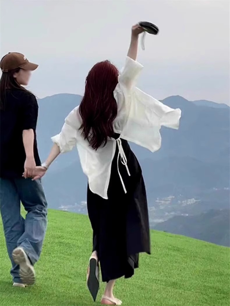 清仓一线大品牌折扣女装温柔风薄款衬衫女夏透气防晒衬衣宽松外套