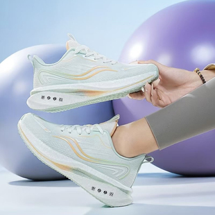 邦特男鞋春季新款运动鞋男跑步鞋子减震网面回弹轻便防滑学生鞋女